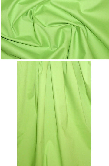 Caffeine cotton stretch shirting - spring green 1.33 yd