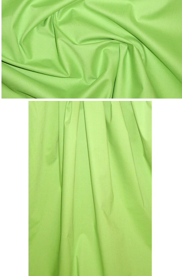 Caffeine cotton stretch shirting - spring green