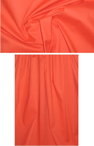 Caffeine cotton stretch shirting - tangerine