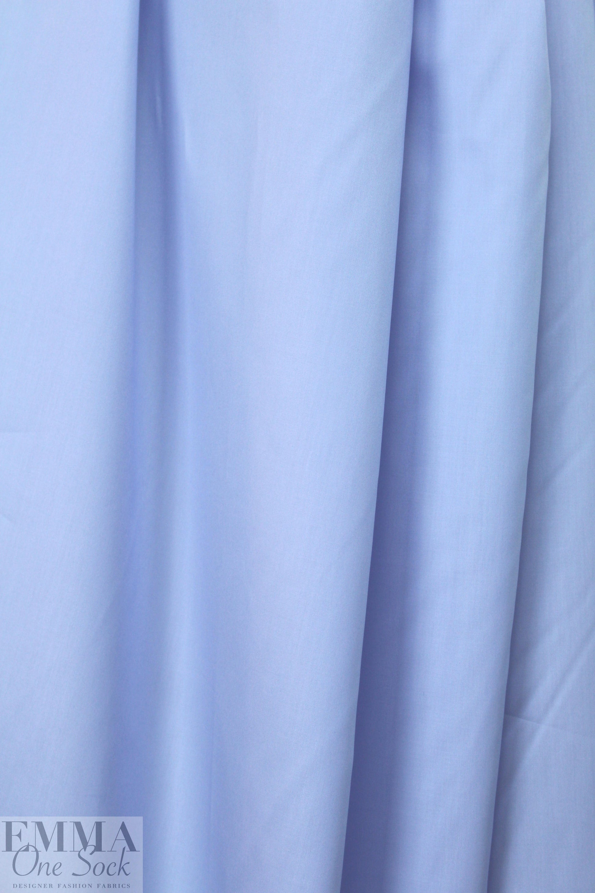 Cairo matte finish egyptian cotton shirting - french blue 1.25 yds