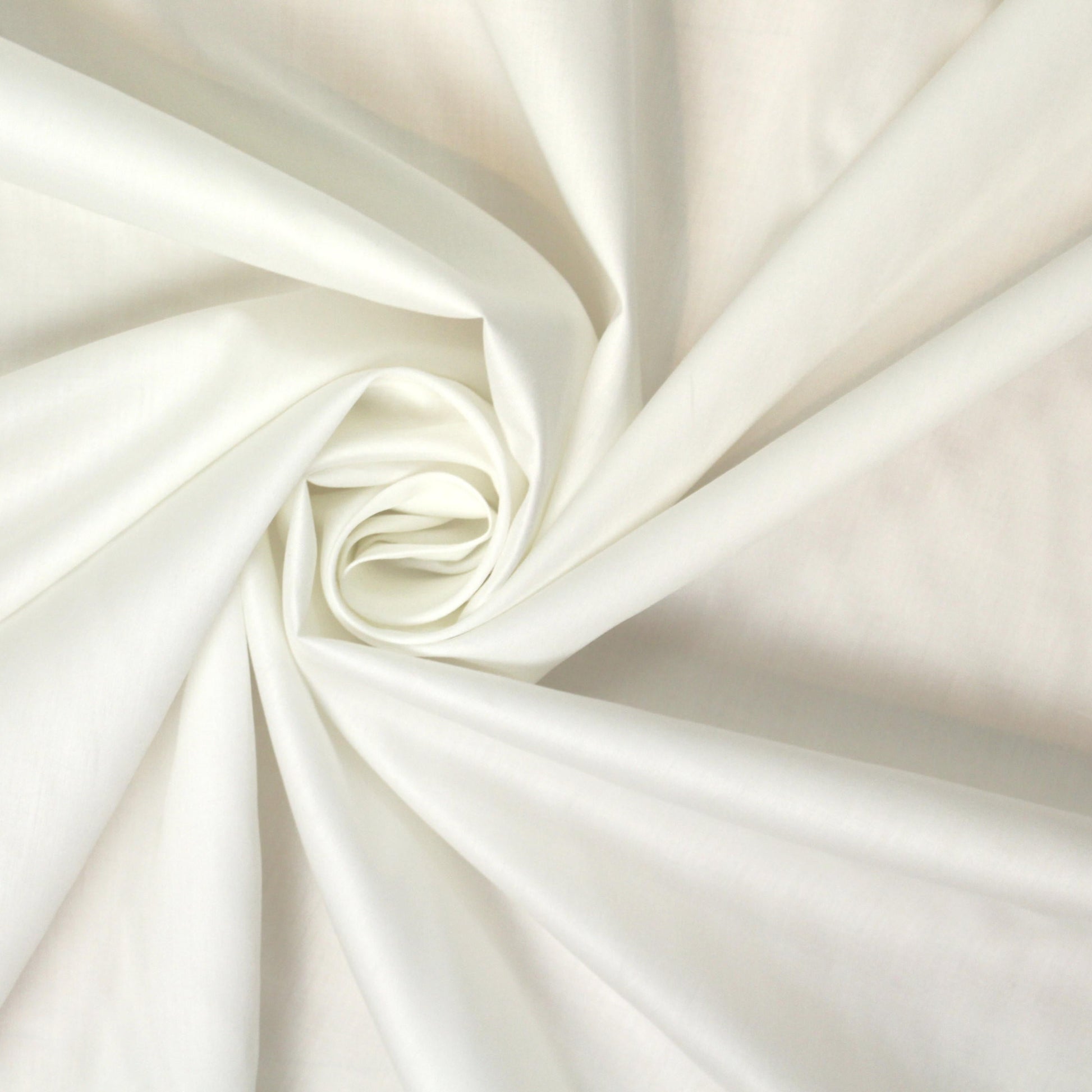 Cairo matte finish Egyptian cotton shirting - natural white