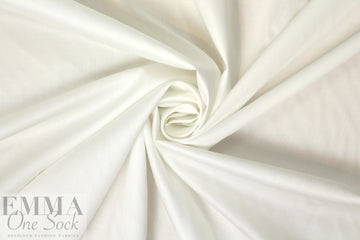 Cairo matte finish egyptian cotton shirting - natural white .5 yds
