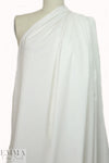 Cairo matte finish egyptian cotton shirting - natural white 1 yard