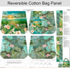 Dutch 'dragonfly fantasy' canvas bag panel *pattern included*