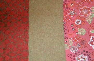 spicy red/orange, green/coral tweed capsule