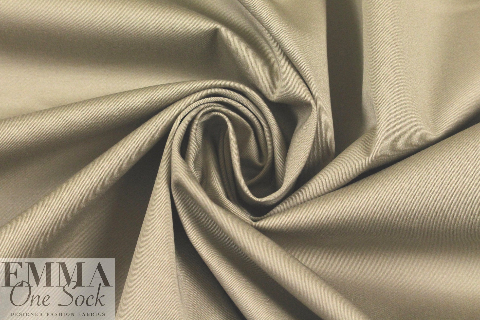 'cargo twill' cotton/spandex woven - light taupe 1 yard