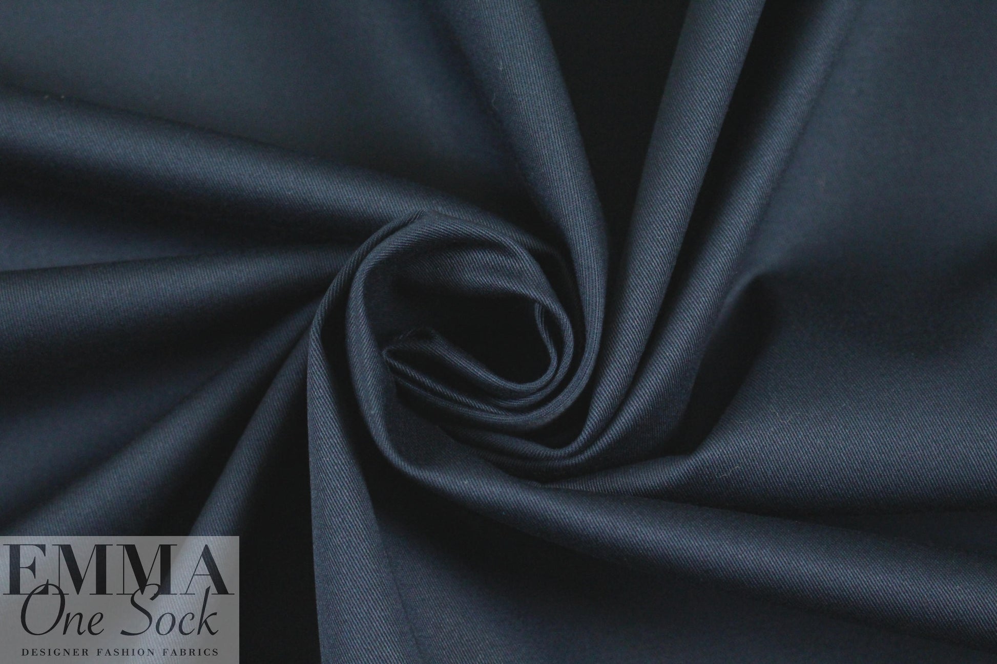 'cargo twill' cotton/spandex woven - dark navy 1 yard