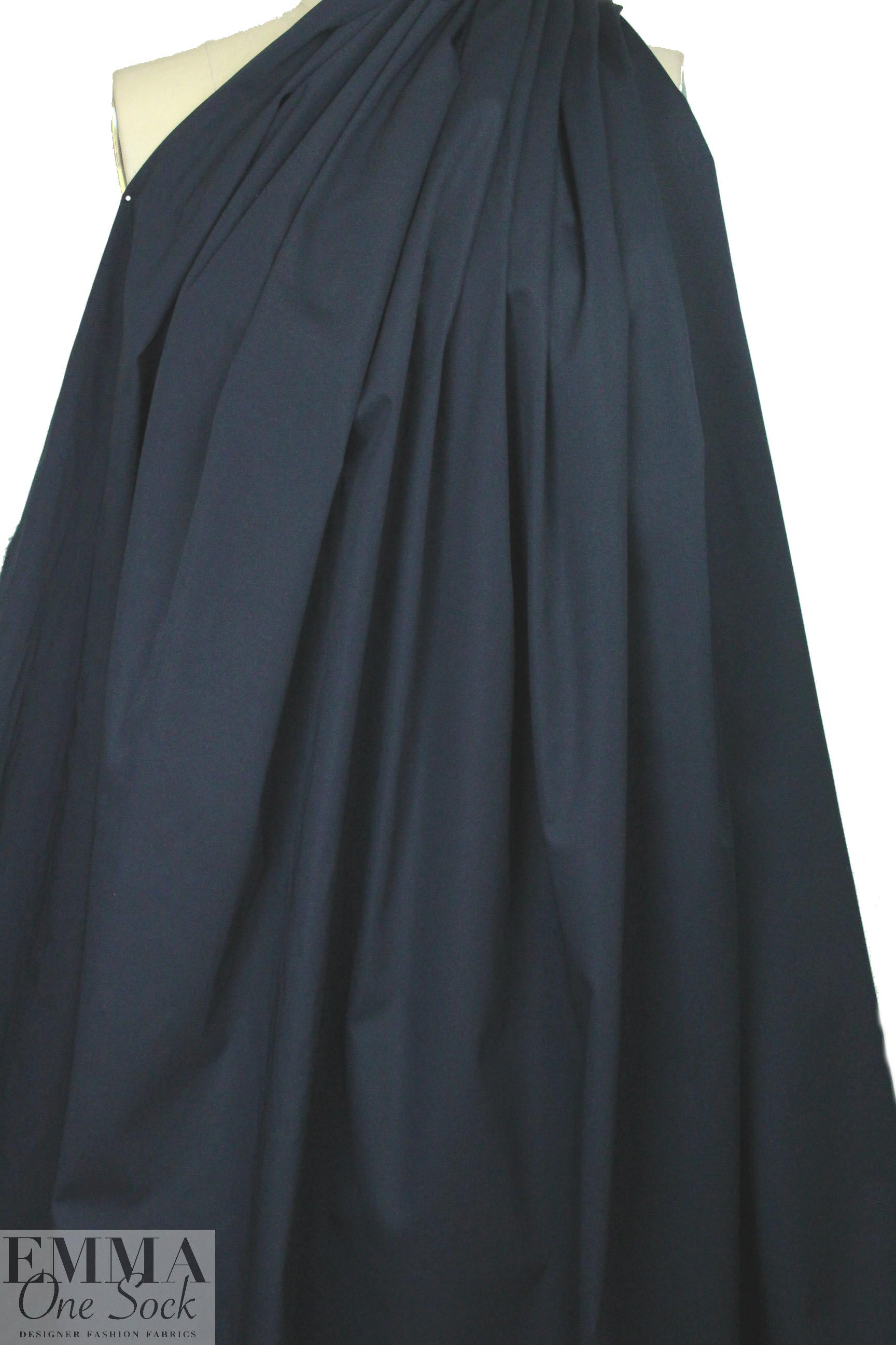 'cargo twill' cotton/spandex woven - dark navy 1 yard