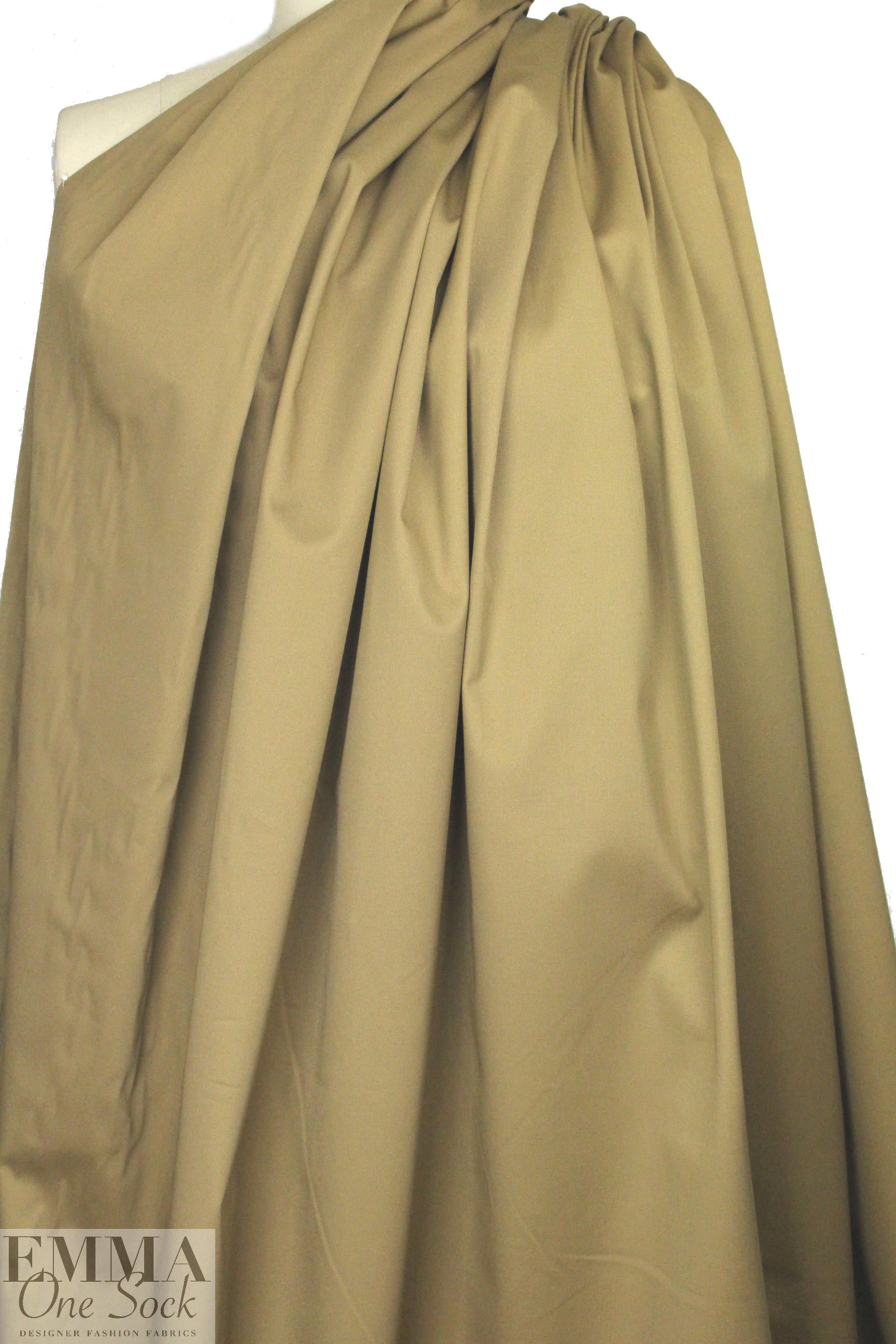 'cargo twill' cotton/spandex woven - desert sand 1.375 yds
