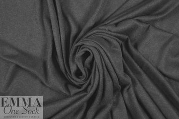 super soft, lighweight faux cashmere knit - black 1.75 yds