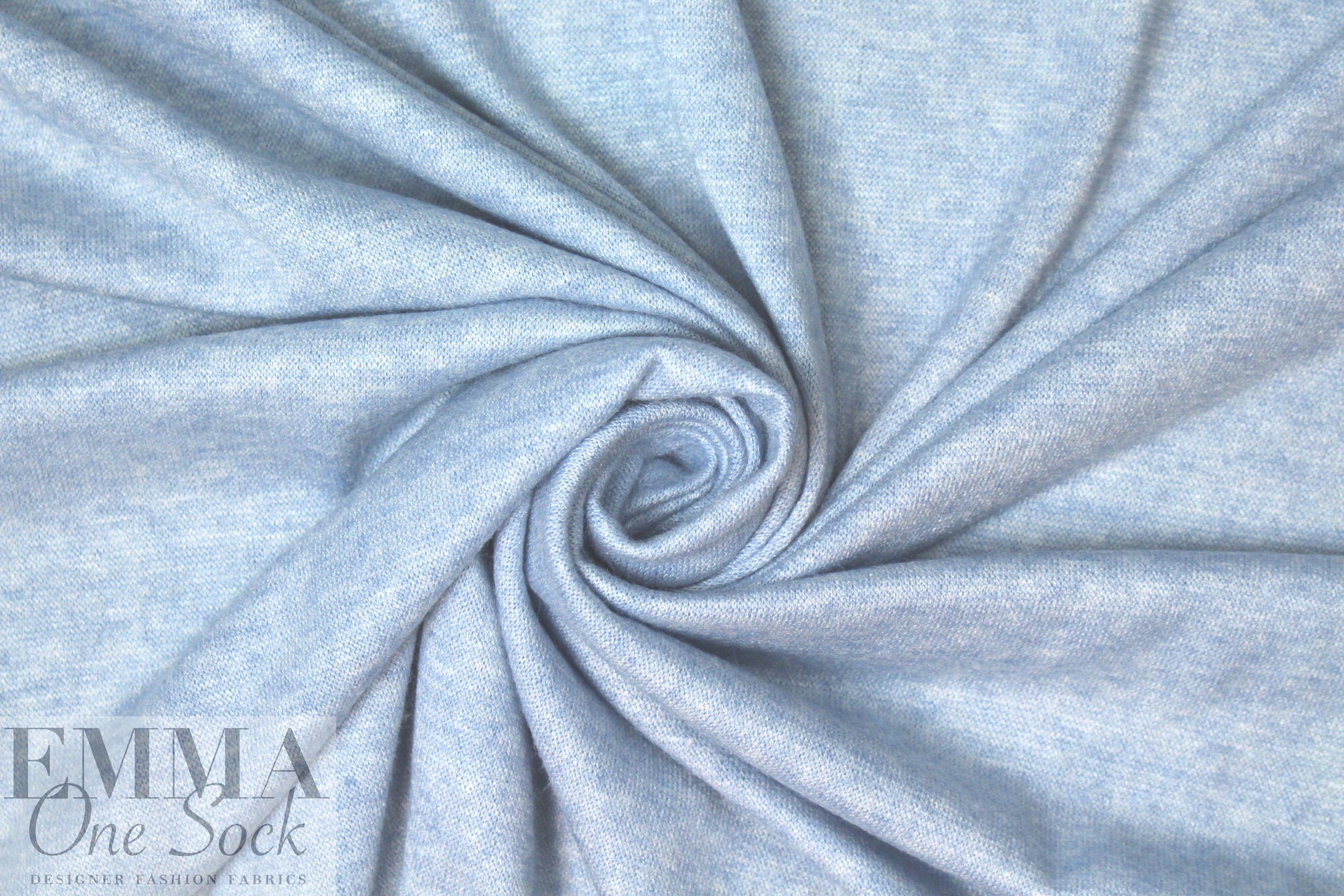 super soft, lighweight faux cashmere knit - soft blue 1.5 yds