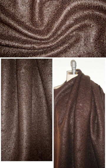 D0nna Karan mohair/cashmere boucle' coating - chocolate 1.625 yd