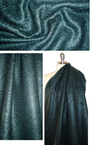 D0nna Karan mohair/cashmere boucle' coating - mallard