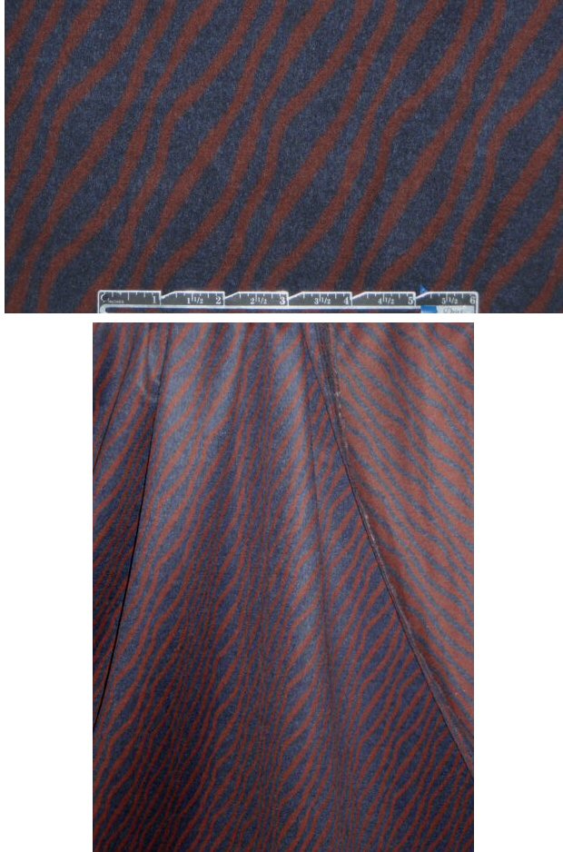 Car0lina H. Italian cashmere/wool - navy/nutmeg 1.75 yd
