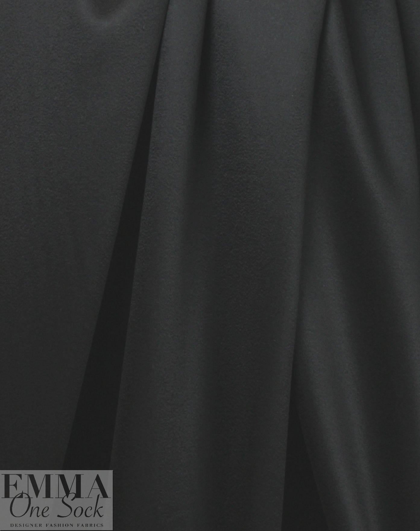 T0llegno 100% cashmere woven suiting/coating - black