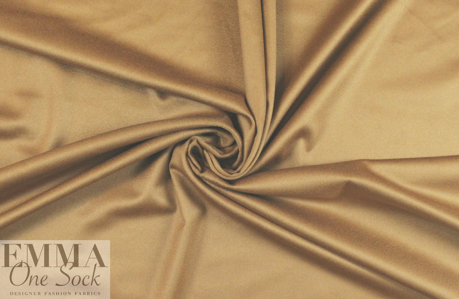 Italian textured CASHMERE suiting - caramel 2.5 yds *FLAW*