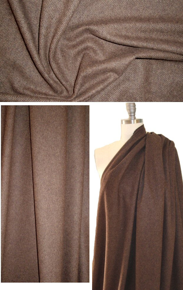 Ra1ph Lauren cashmere brown herringbone tweed