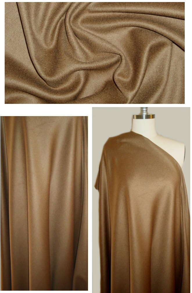 Italian toasty brown cashmere woven