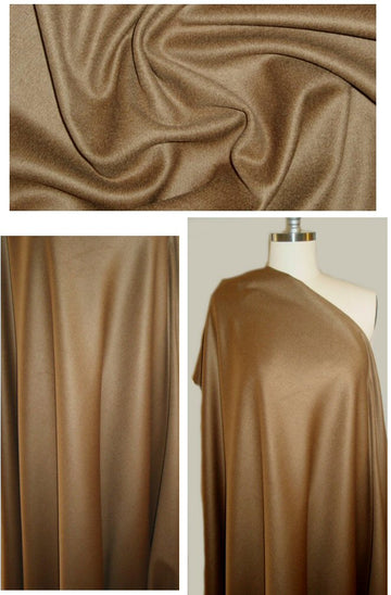 Italian toasty brown cashmere woven