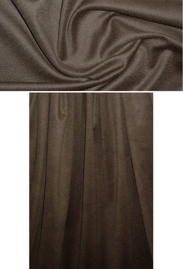 Italian chocolate cashmere woven