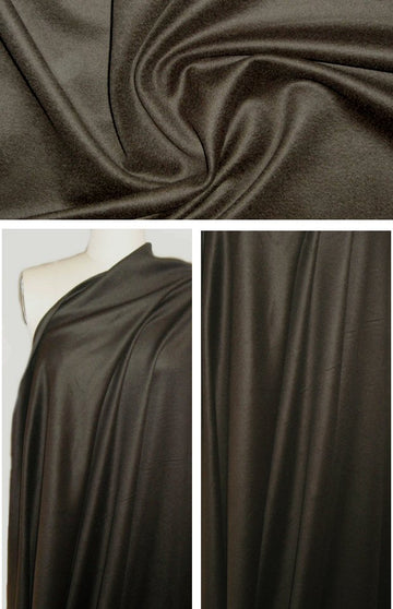Italian espresso cashmere woven
