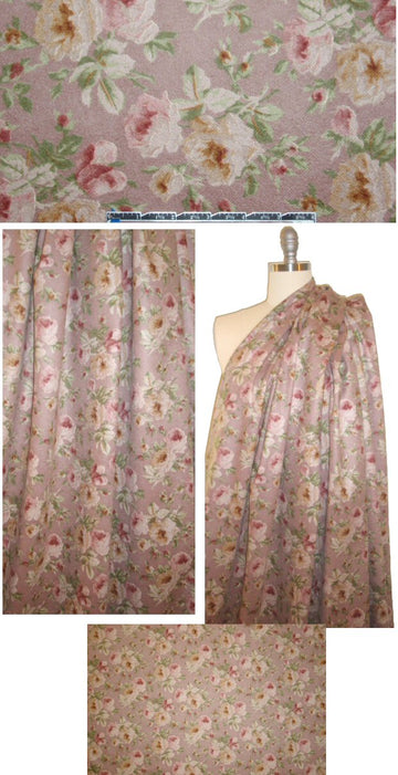 Italian vintage rose all-cashmere woven