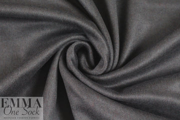 French doublecloth CASHMERE coating - gunmetal