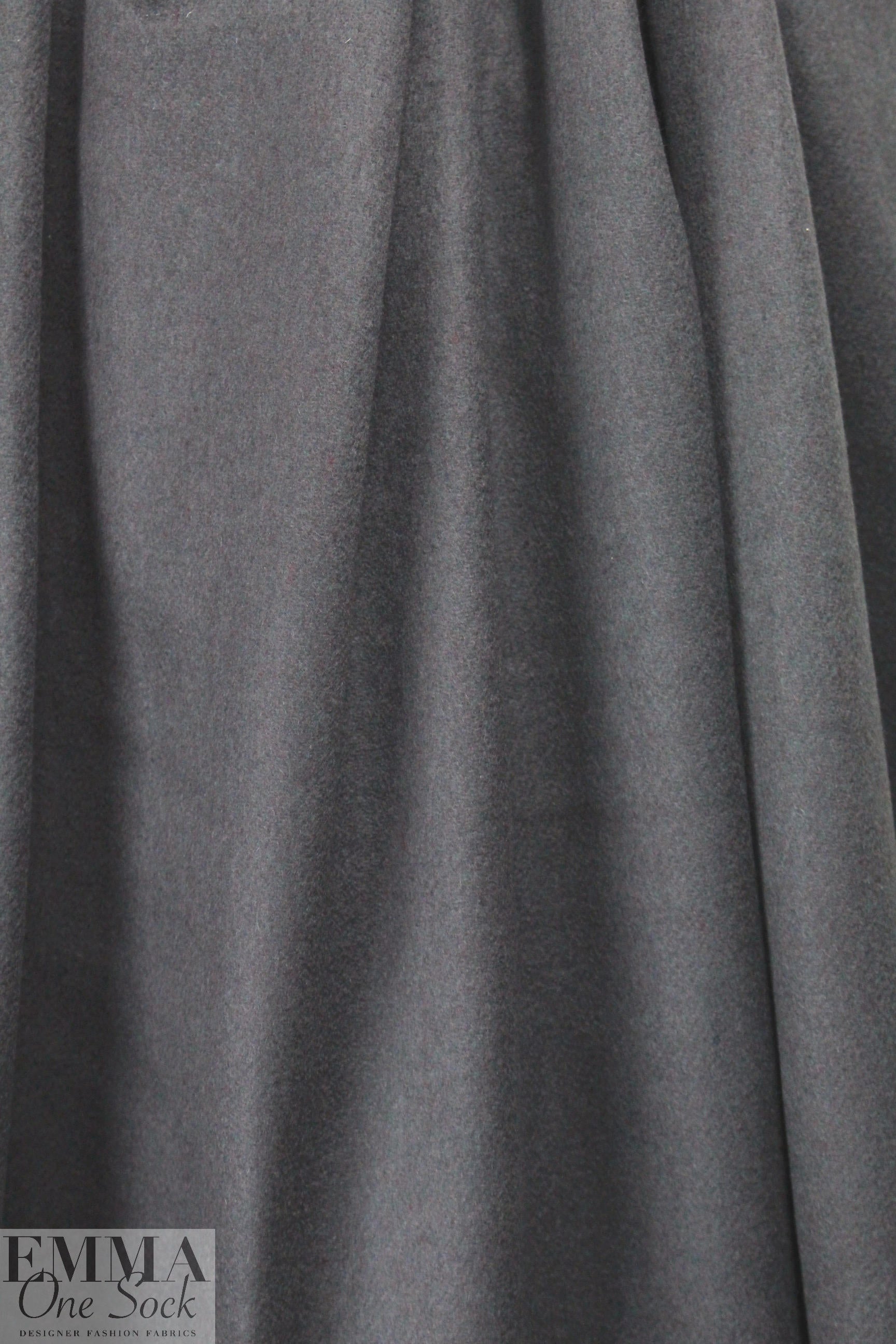 French doublecloth CASHMERE coating - gunmetal