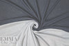 Italian cotton/cashmere 2-ply knit - navy/light gray