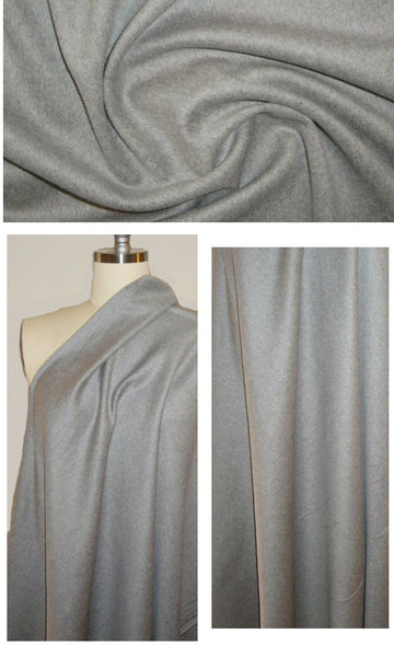 Italian gray heather wool/cashmere woven