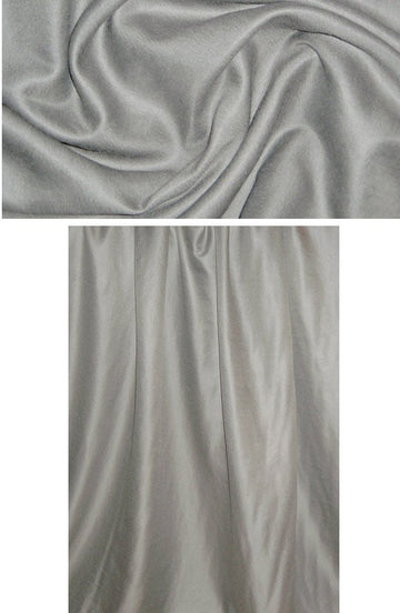 Ca1vin K. cashmere/silk dressweight woven - pewter