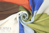 Italian colorblock abstract silk crepe de chine