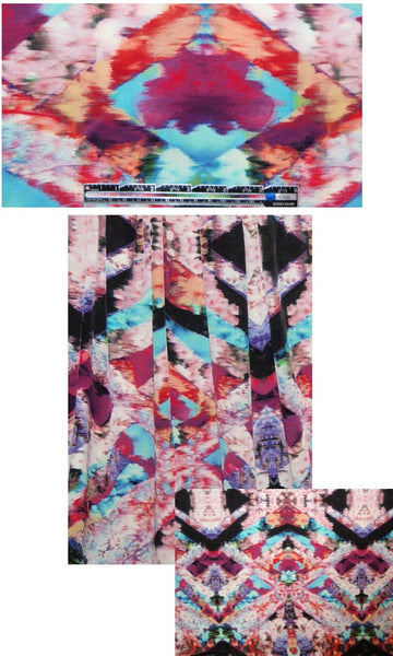NY designer engineered abstract silk CDC