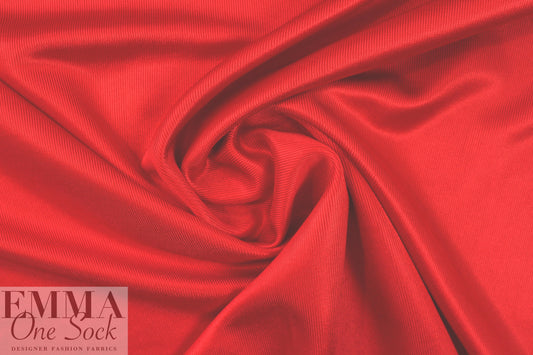 Italian 'techno chain link' thick doubleknit - cherry 1.875 yd
