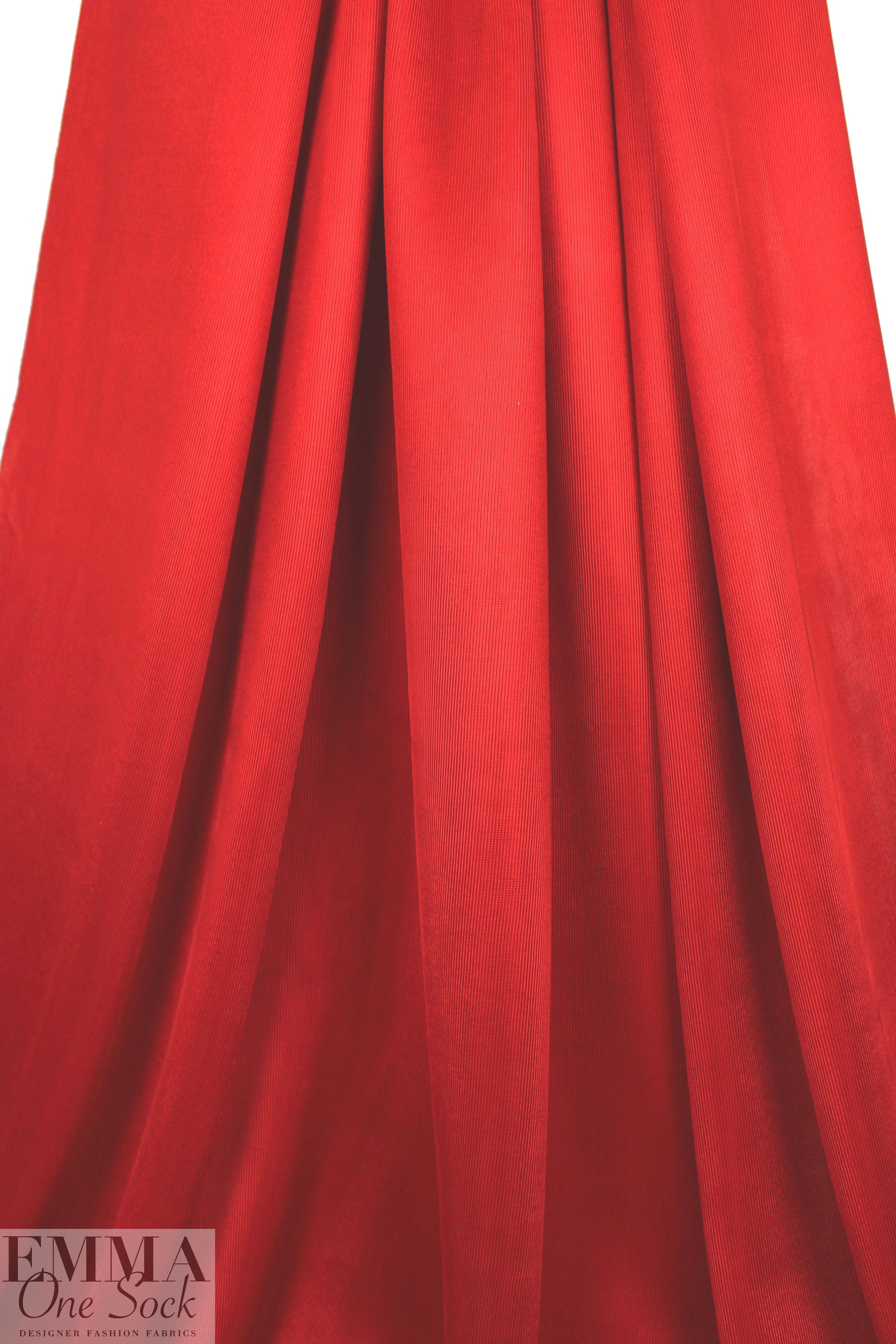 Italian 'techno chain link' thick doubleknit - cherry