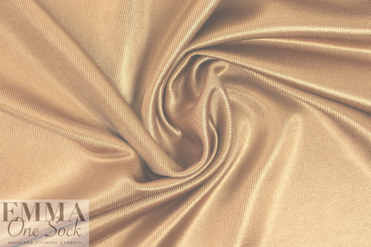 Italian 'techno chain link' thick doubleknit - gold 1.875 yds