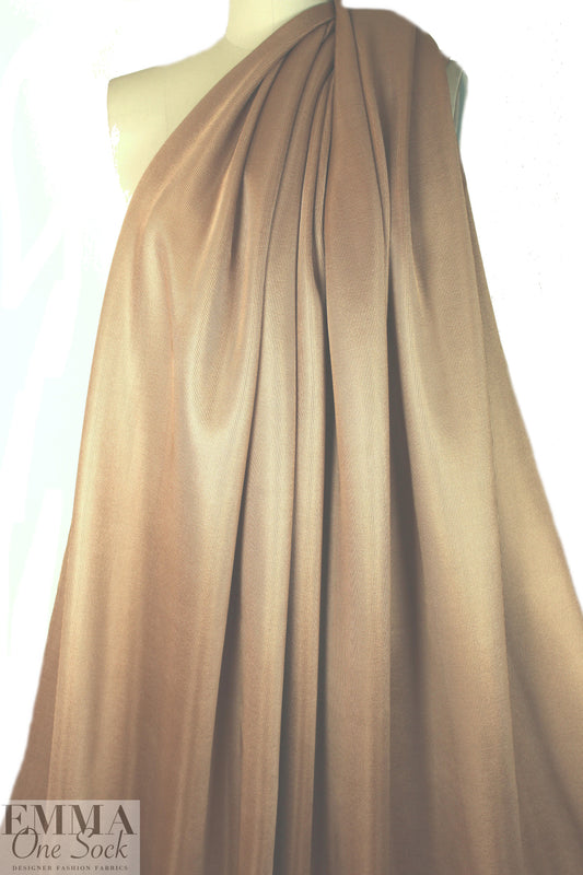 Italian 'techno chain link' thick doubleknit - gold 2 yd