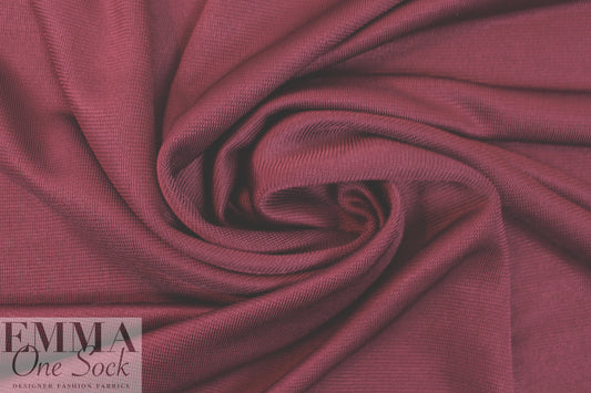 Italian 'techno chain link' thick doubleknit - merlot 2.5 yd