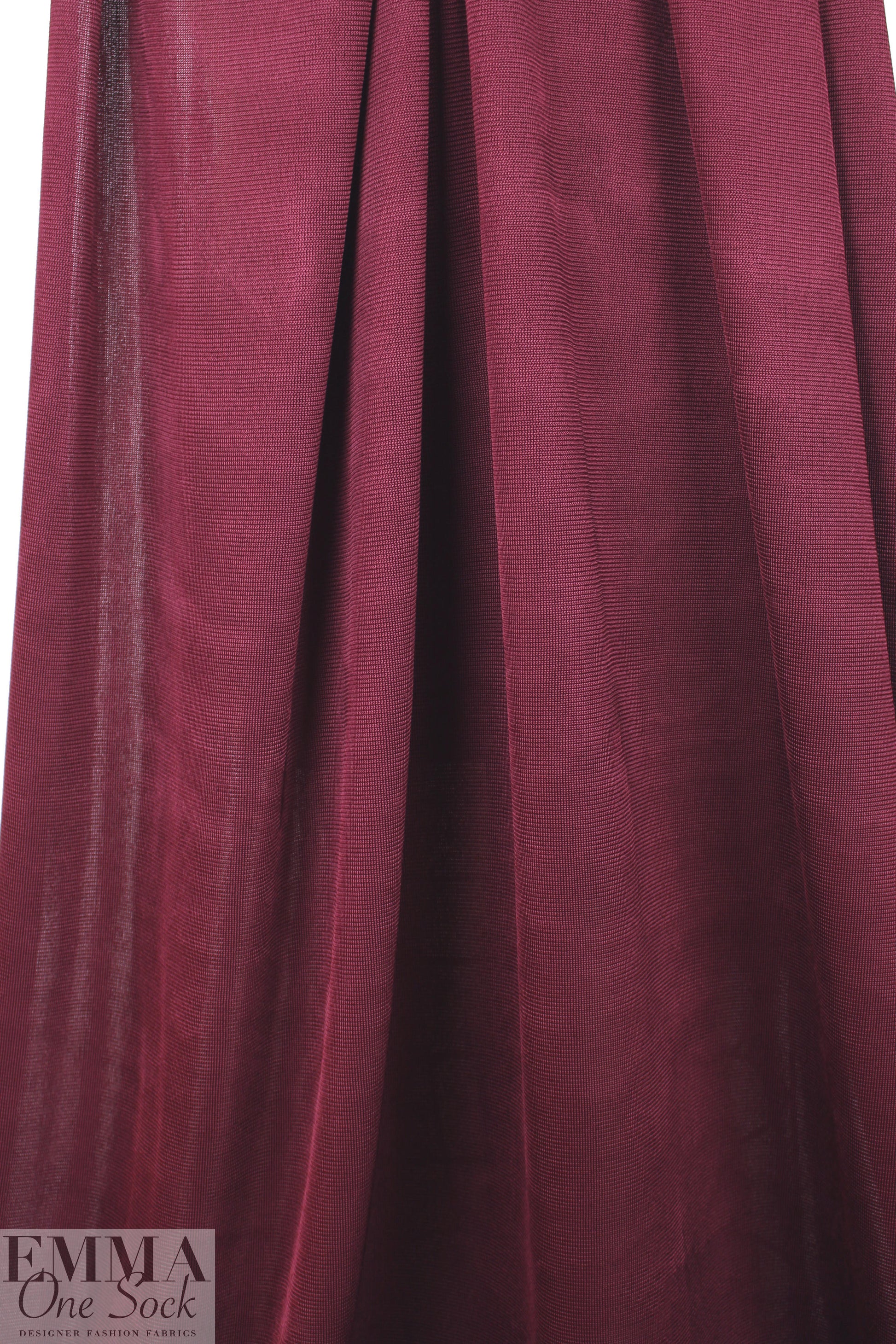 Italian 'techno chain link' thick doubleknit - merlot 1.66 yd
