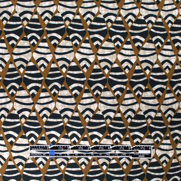 Italian 'diamond lattice' viscose challis woven 1.5 yd