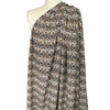 Italian 'diamond lattice' viscose challis woven 1.5 yd