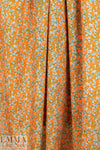 Italian forget-me-nots on mandarin visc/wool challis 1.75 yd