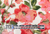 'coral blossoms' Oeko-Tex viscose challis woven .75 yds