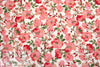 'coral blossoms' Oeko-Tex viscose challis woven .5 yds