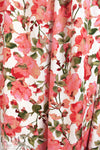 'coral blossoms' Oeko-Tex viscose challis woven 1.5 yd