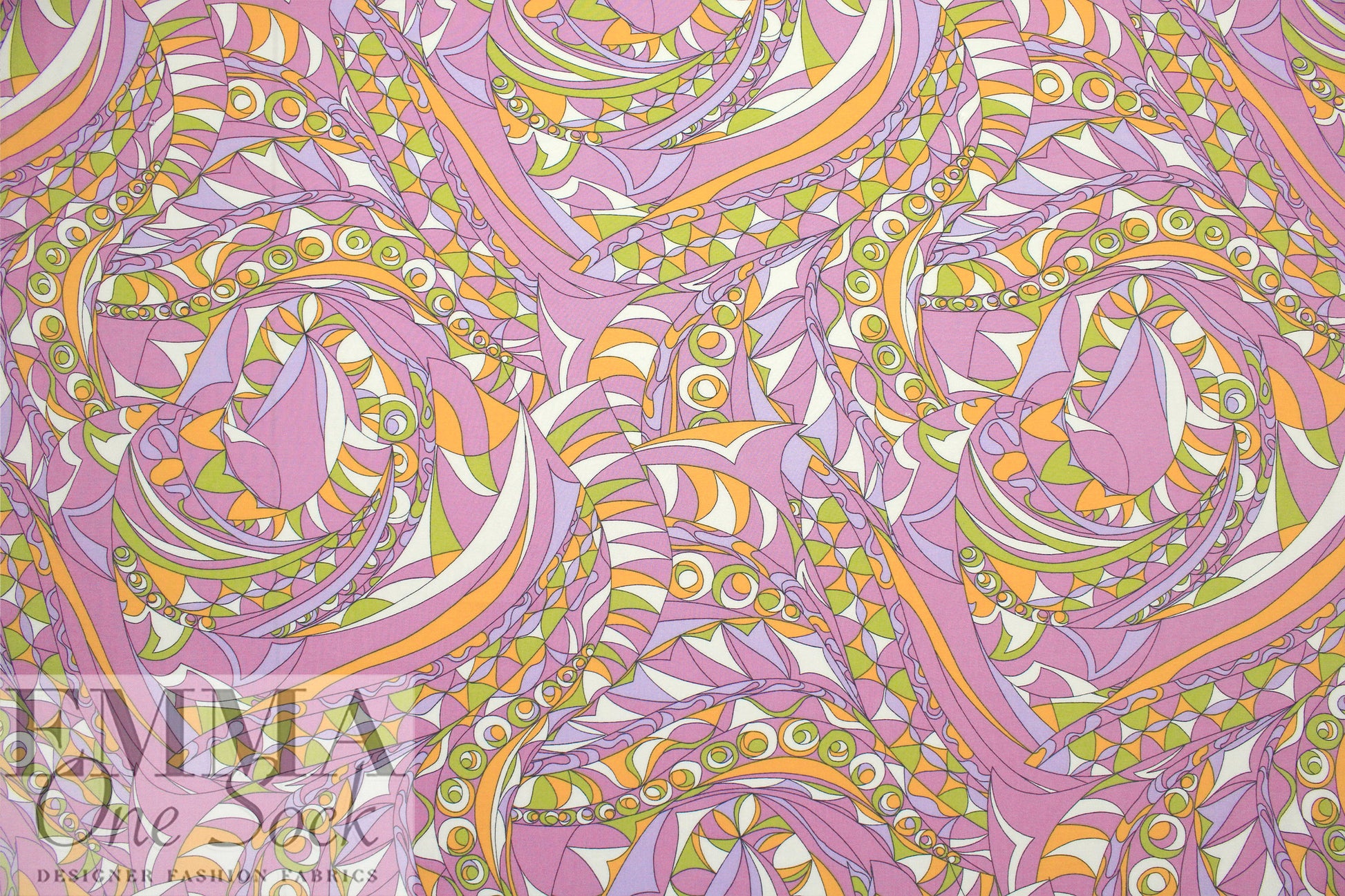 'Pucci-esque' Oeko-Tex viscose challis woven .5 yds