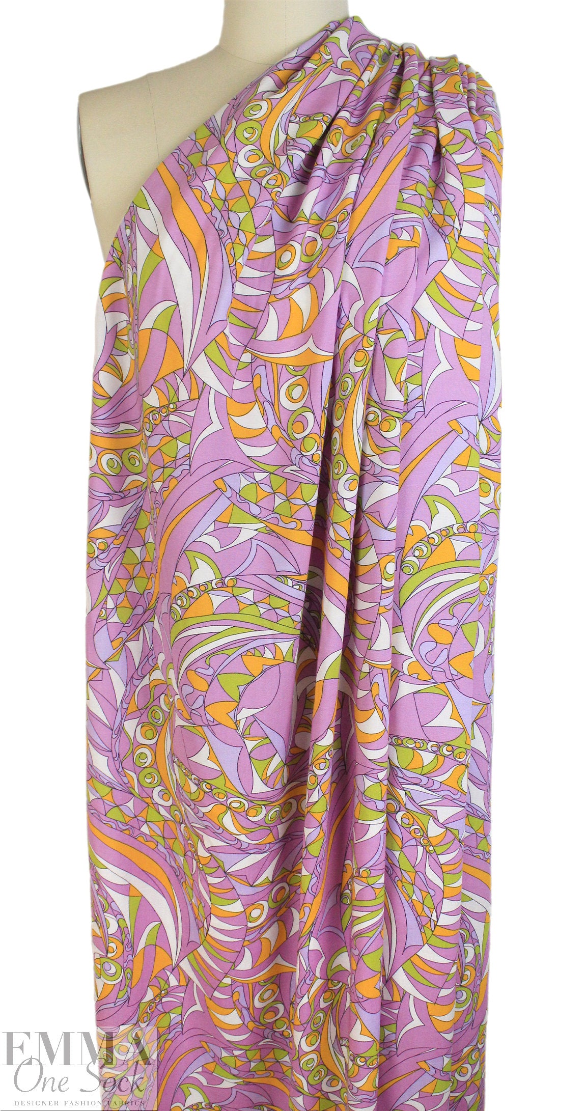 'Pucci-esque' Oeko-Tex viscose challis woven 1.25 yds