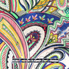 Italian 'whirling paisley' viscose dressweight woven 1.375 yds