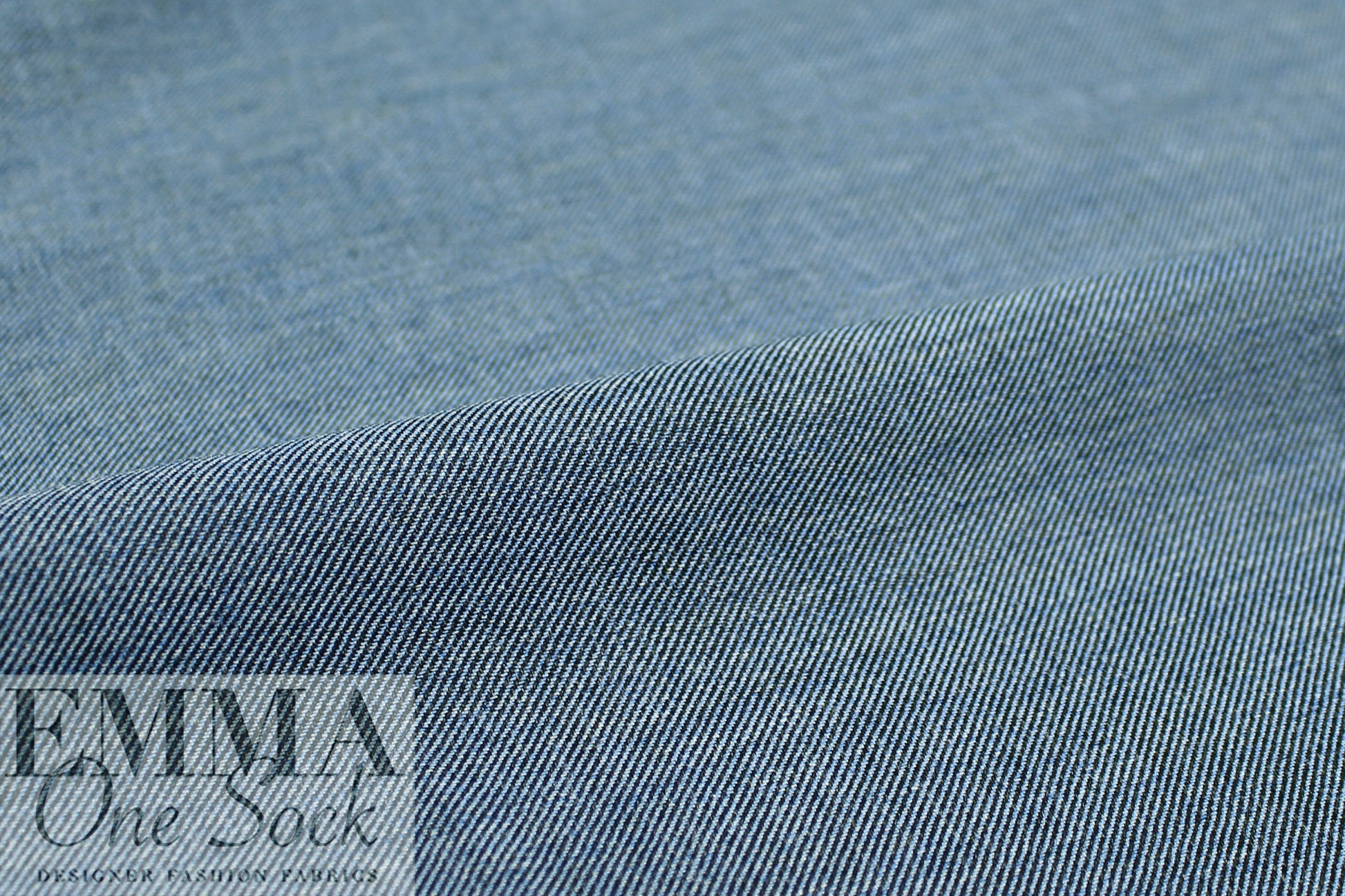 Italian lightweight TENCEL chambray denim - soft blue 2.125 yds