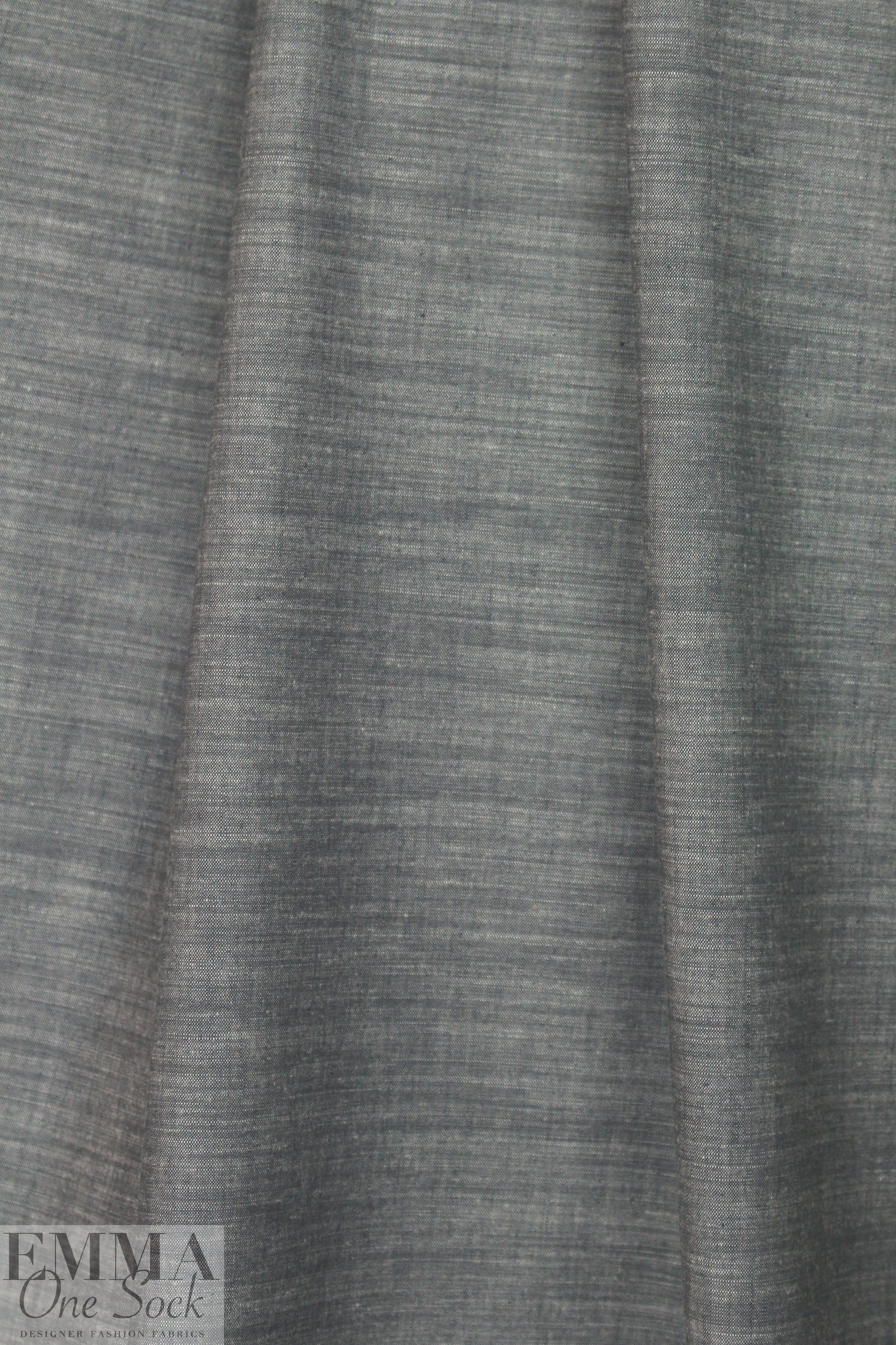 Generati0n Love cotton chambray shirting - blue-gray